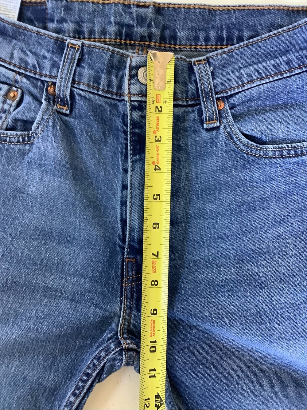 Levi's 505 Regular Fit Straight Leg Jeans 30x32 - Classic Navy - Picture 5 of 8